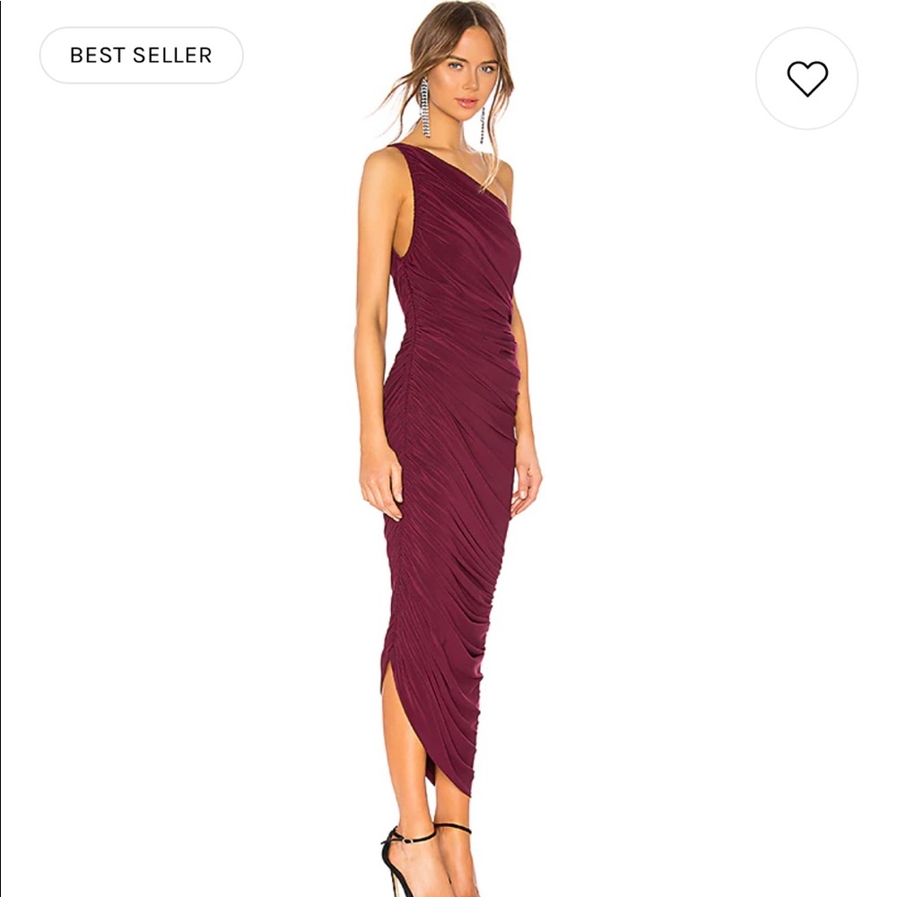 Norma Kamali dress in plum